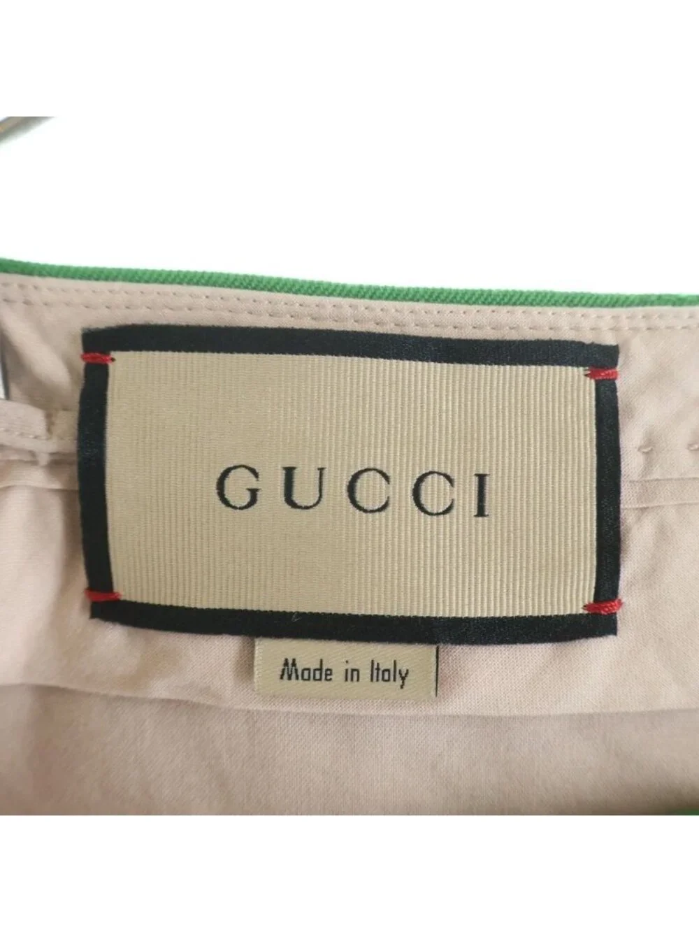 Gucci Resort Collection Wool Blend Flare Trousers Pants Green